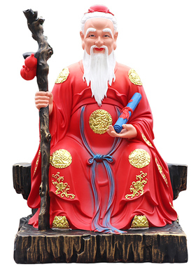 月老神像牵红线月下老儿