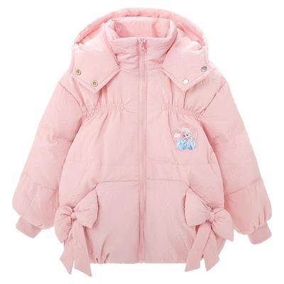 迪士尼儿童羽绒服90%白鸭绒洋气