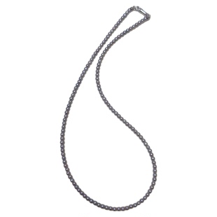 《隐月》3-4mm灰色天然淡水小珍珠项链锁骨链叠戴神器媲美真多麻