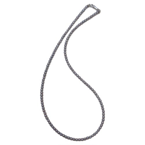 《隐月》3-4mm灰色天然淡水小珍珠项链锁骨链叠戴神器媲美真多麻