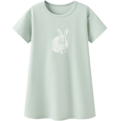 junejunior纯棉儿童睡裙睡袍