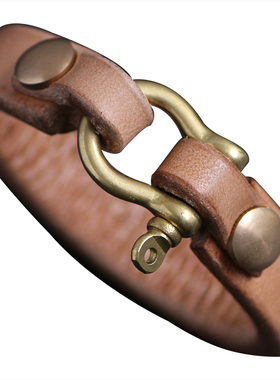 一休高桥吾郎 风格 日本枥木鞍革 植鞣革 皮手环