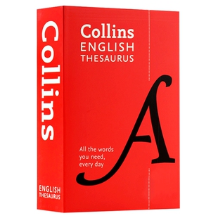 柯林斯英语同义词词典 日常英语词汇 Collins English Thesaurus 英文原版 同义词反义词 英文版英英字典词典工具书