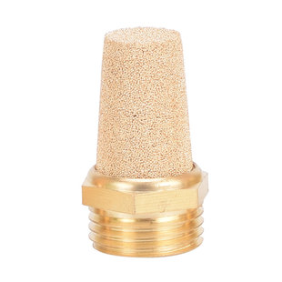 气动接头电磁阀全铜消声器SL可调1分2分3分4分6分BSL长消音器平头