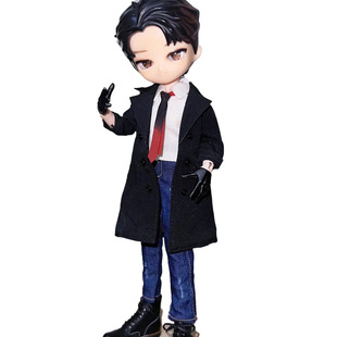 阿巳3.0冥体12分修罗丸娃衣6寸方大头蚂蚁Bjd11男8分素体风衣