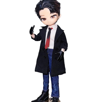 阿巳3.0冥体12分修罗丸娃衣6寸方大头蚂蚁Bjd11男8分素体风衣