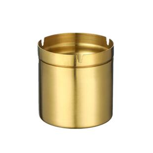 加厚不锈钢漏斗烟灰缸车载防飞灰家用客厅烟缸抗防摔加深防风烟灰