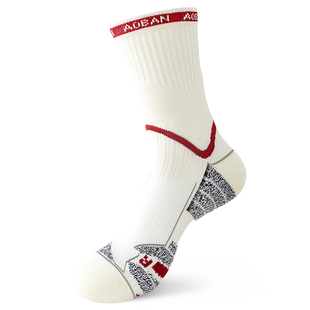 跑步袜子男款长筒防臭毛巾厚底马拉松专用足球篮球男士专业运动袜