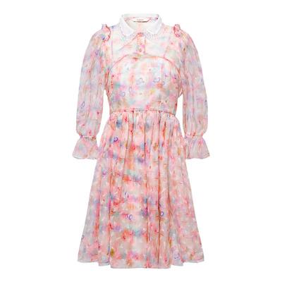 tanni法式泡泡袖两件套连衣裙