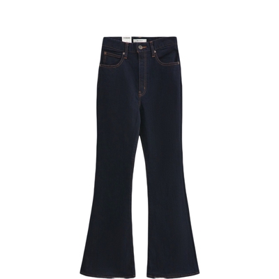 moussy美式风高腰微喇牛仔裤