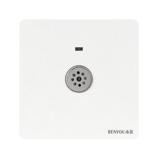 86型暗装二线声控开关面板家用物业楼道延时感应声光控节能led灯