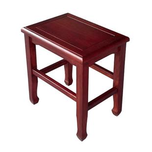 芝兰花韵中式凳子金花梨全实木榫卯整装43厘米高家用餐厅牢固方凳