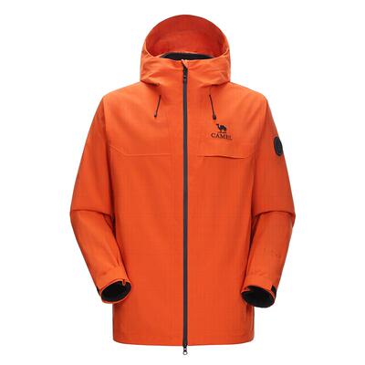 [雨神2.0]骆驼冲锋衣女款三合一两件套防风防水外套男户外登山服