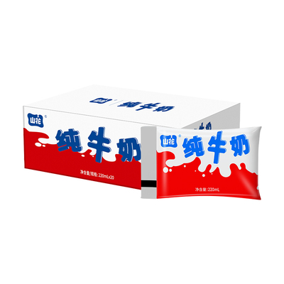 山花贵州特产百利包纯牛奶