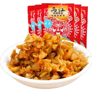 重庆特产涪陵乌江碎米榨菜80g*20袋装微辣开味佐餐下饭酱泡菜咸菜