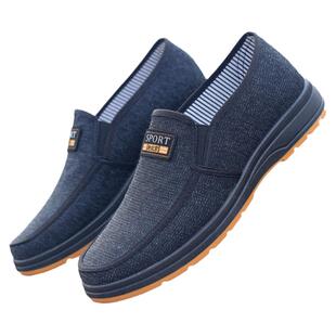 男鞋布鞋老北京布鞋中老年男士工作鞋休闲男鞋健步老人鞋开车板鞋