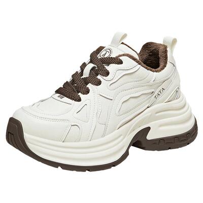 TATA他她女鞋2026春季新款运动鞋时尚休闲鞋百搭女老爹鞋52S01AM6