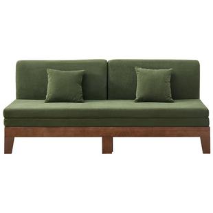 全友家居折叠两用实木框架沙发客厅卧室小户型可伸缩布艺沙发床