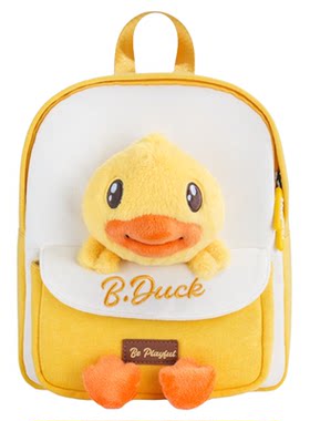 B.Duck小黄鸭幼儿园公仔书包背包