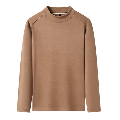 啄木鸟半高领卫衣男士德绒打底衫