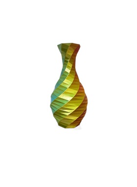 丝绸花瓶3D打印北欧简约摆件