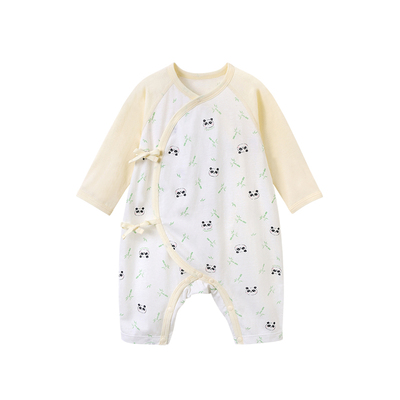 英氏新生婴儿四季抗菌透气连体衣