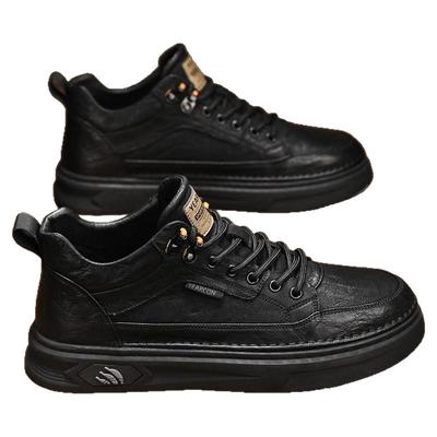 意尔康官方旗舰店百搭中帮板鞋男