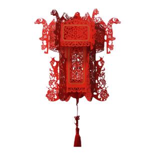 2026年马新品12生肖剪纸宫灯春节元宵新年商场门店装饰品可定制