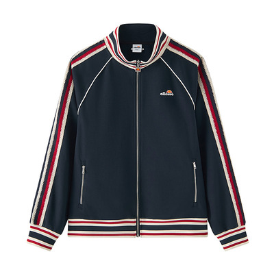 ellesse小贝壳复古撞色针织外套