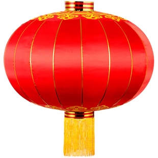 大红灯笼定制2025新款灯笼铁口绸布户外防水防晒印字婚庆国庆灯笼