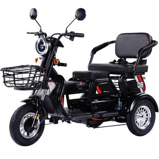 新款电动三轮车家用轻便小型老年人代步车亲子女士接送孩子电瓶车