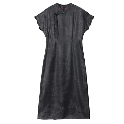 大品牌香云纱连衣裙女2025新款