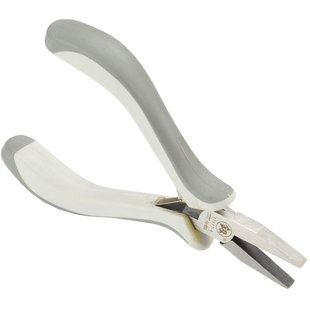 扁嘴钳5003福冈迷你平嘴钳鸭嘴压平工具平口钳子无牙无齿扁口钳