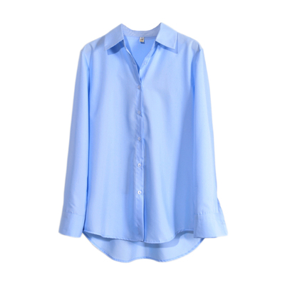 免烫抗皱易打理衬衫女宽松通勤款