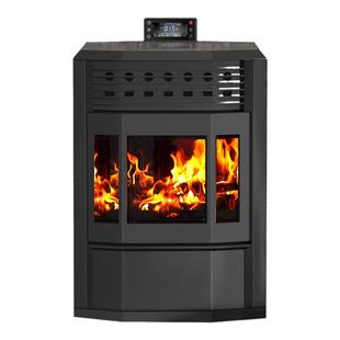 新型冬季生物质颗粒采暖炉家用室内环保智能烧燃料柴火无烟取暖炉