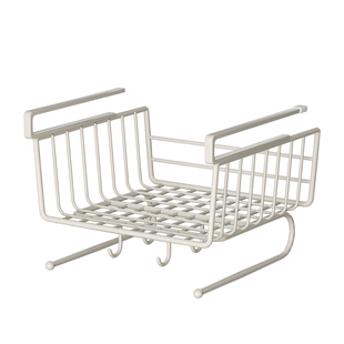 厨房置物架收纳神器橱柜内分层悬挂挂篮多功能吊柜下挂架纸巾架