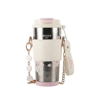 杯具熊纯钛保温杯女高颜值礼盒双饮咖啡杯生日礼物钛杯新款水杯子