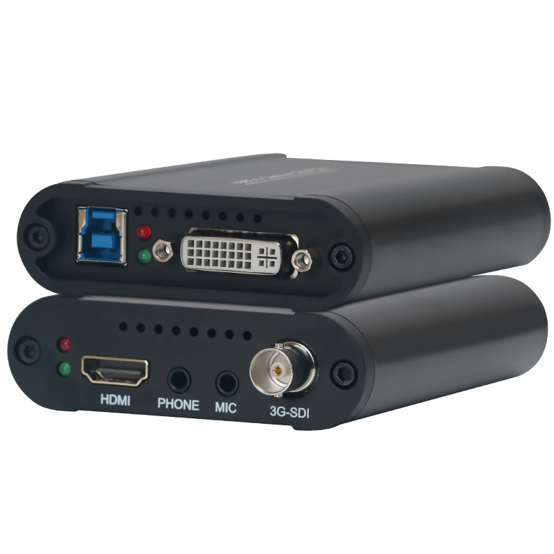 优霆SDI采集卡或DVI/VGA/HDMI/AV多功能钉钉腾讯会议教学B超直播