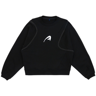 ADERERROR 23SS春夏新款时尚个性不正规袖口A-peec标志卫衣