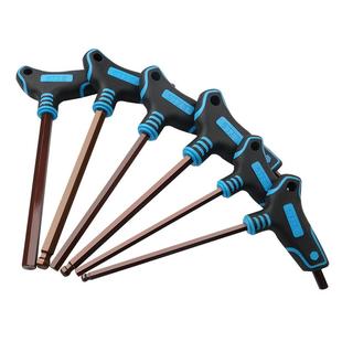 上匠工具拐杖型内六角梅花平头S2球头省力T型内六方梅花扳手6角