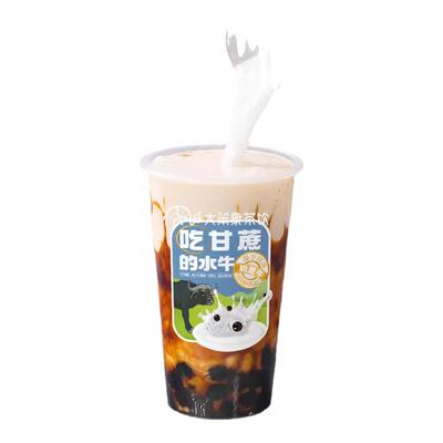 吃甘蔗水牛奶1L喜茶水牛纯奶认养