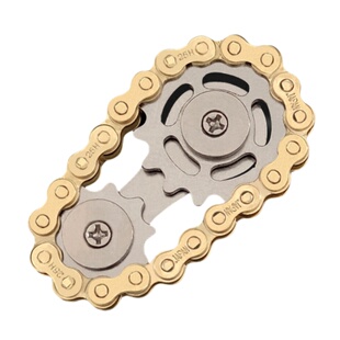 解压神器手指尖陀螺齿轮链条机械无聊金属减压黑科技成人玩具联动