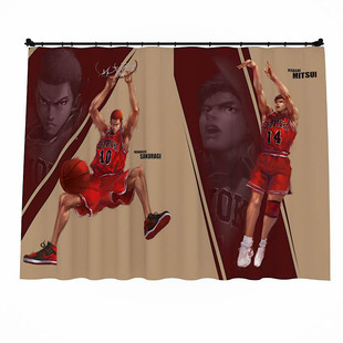 来图定制窗帘工作室个性DIY 创意广告LOGO背景墙二次元动漫窗帘纱