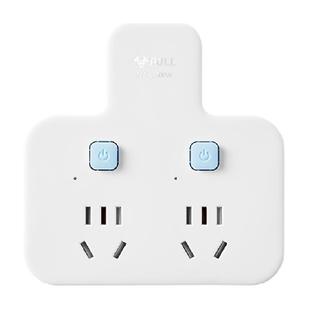 公牛插座拓展多孔多功能插座转换器电源转换插头一转二总控