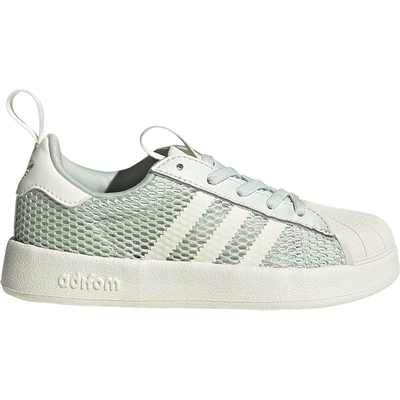 Adidas/阿迪达斯正品三叶草小童透气网眼经典一脚蹬运动鞋JR7412