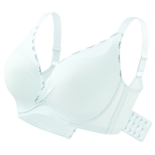 内衣聚拢防下垂收副乳胸罩胸大显小大码胖MM薄款大V性感文胸大杯G