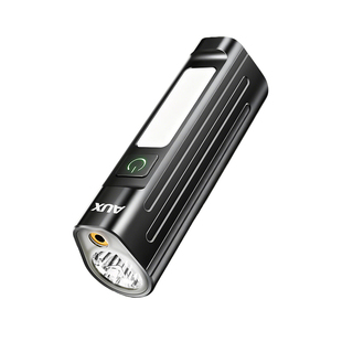 奥克斯手电筒小型便携强光充电式耐用家用迷你户外巡逻磁吸工作灯