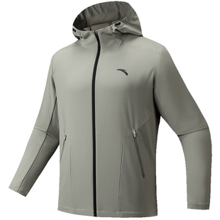 安踏防泼水梭织运动外套男轻商务新款跑步服运动服休闲夹克上衣