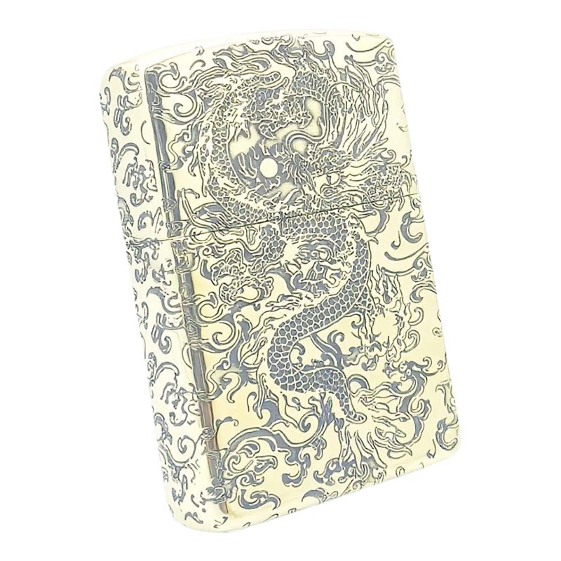 Zippo打火机盔甲龙行大运