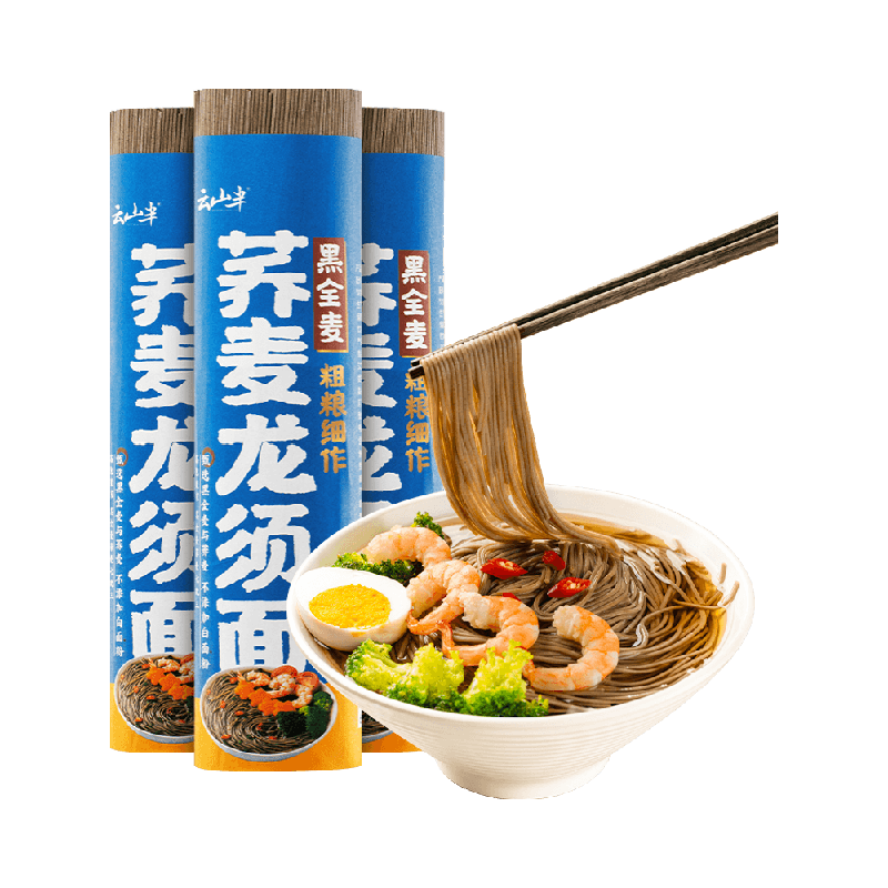 云山半荞麦龙须面500g*3
